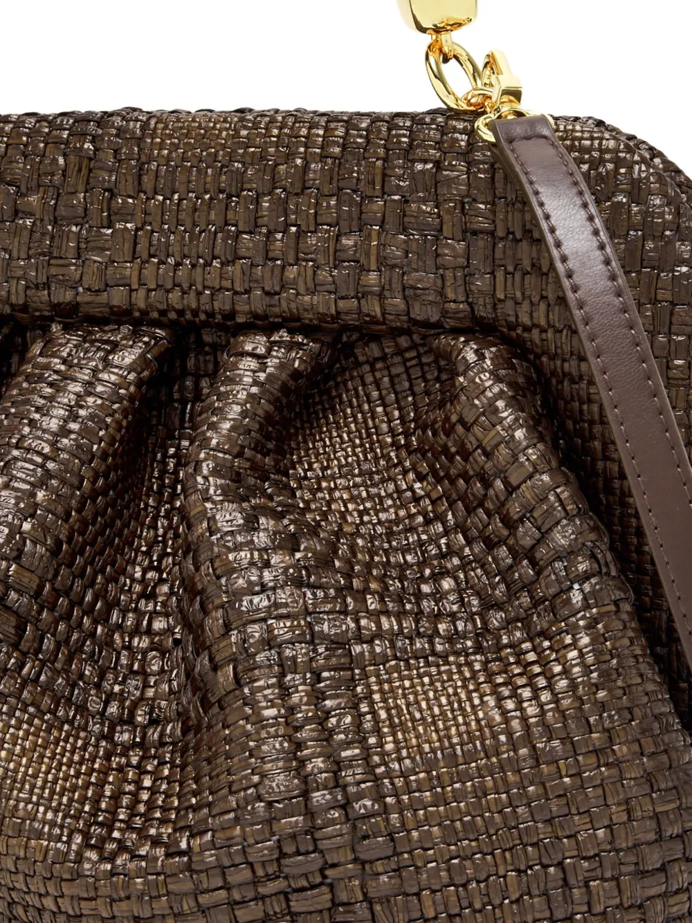 Themoirè Bios clutch bag Bruin