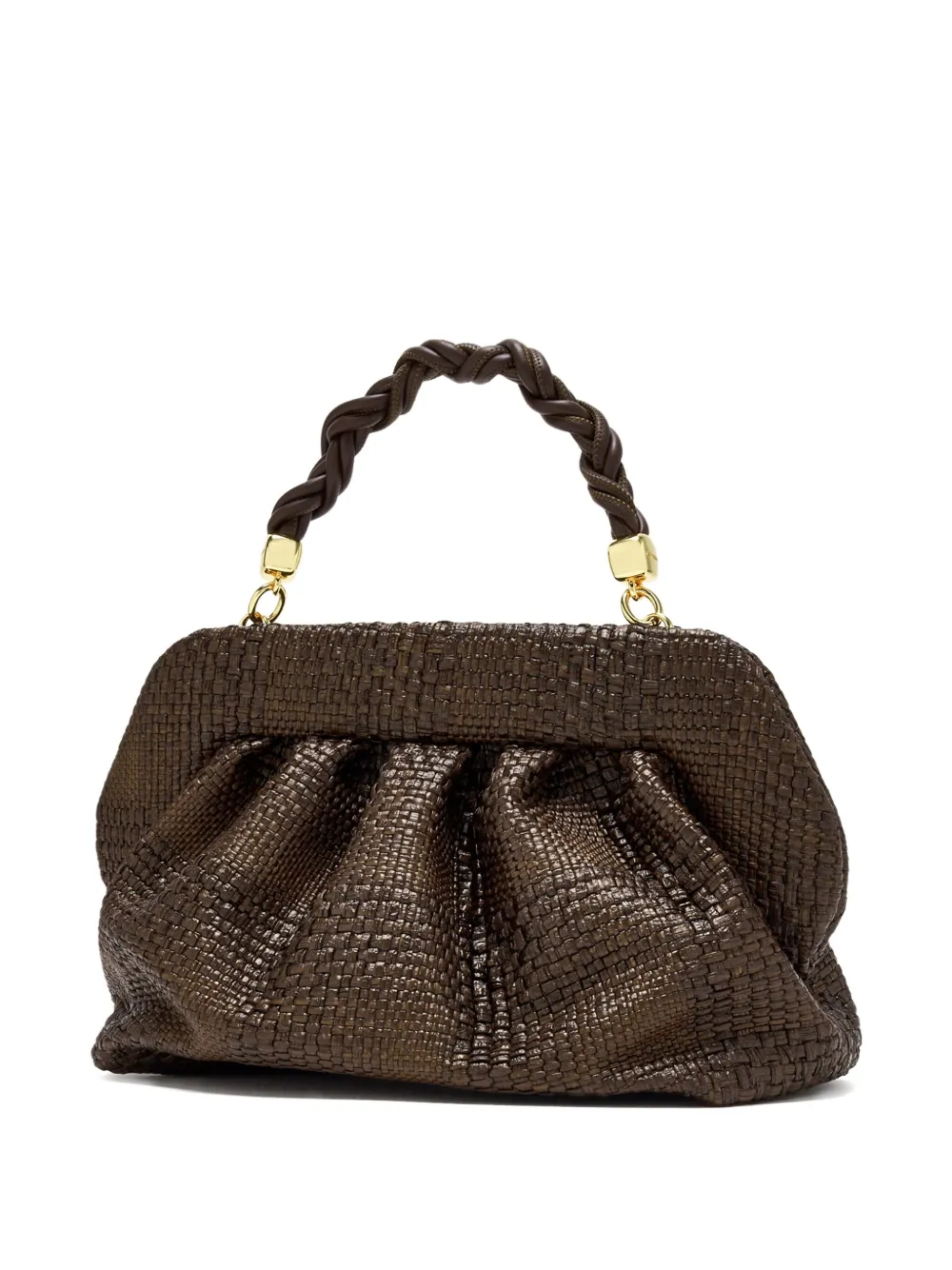 Themoirè Bios clutch bag Bruin