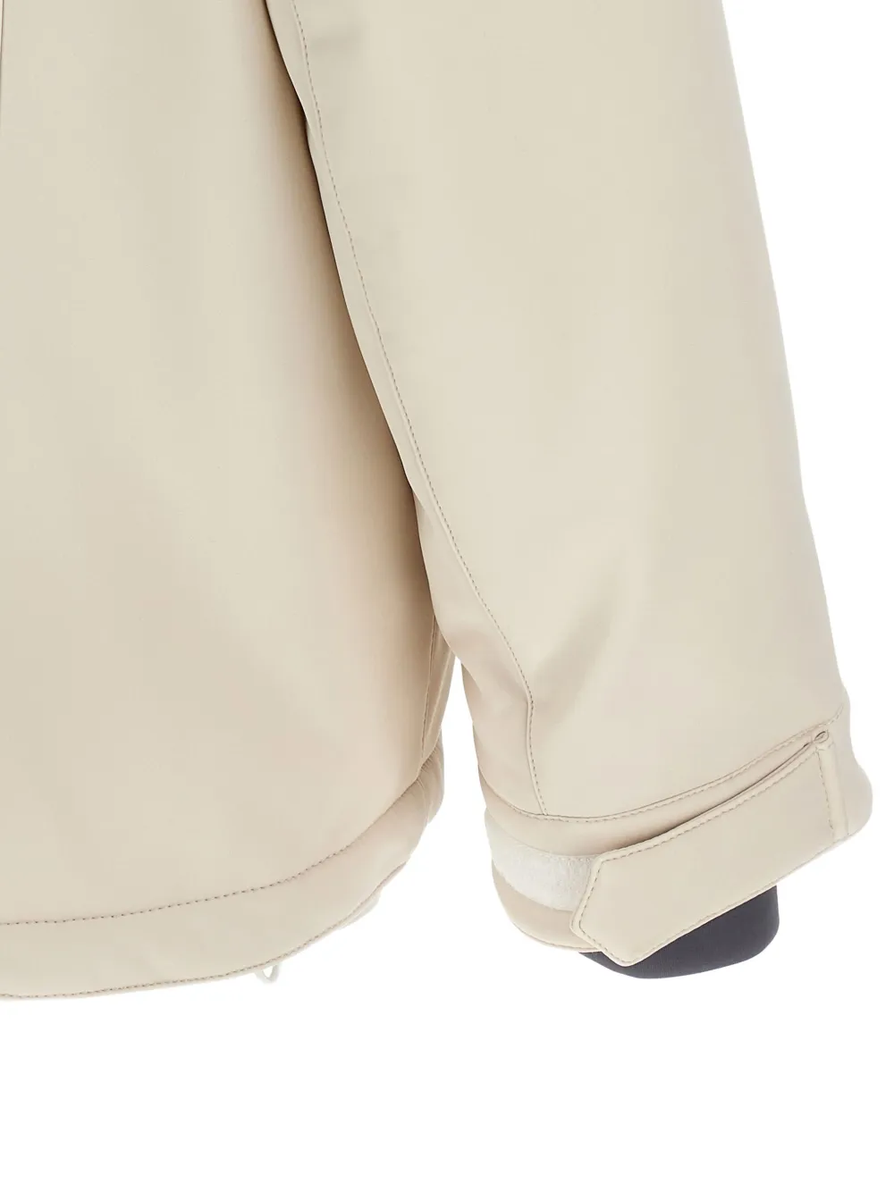 Brunello Cucinelli Jack met geborduurd logo Beige