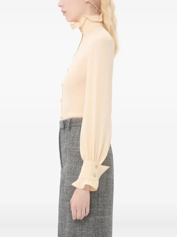 Valentino Garavani Georgette ブラウス | ニュートラル | FARFETCH JP