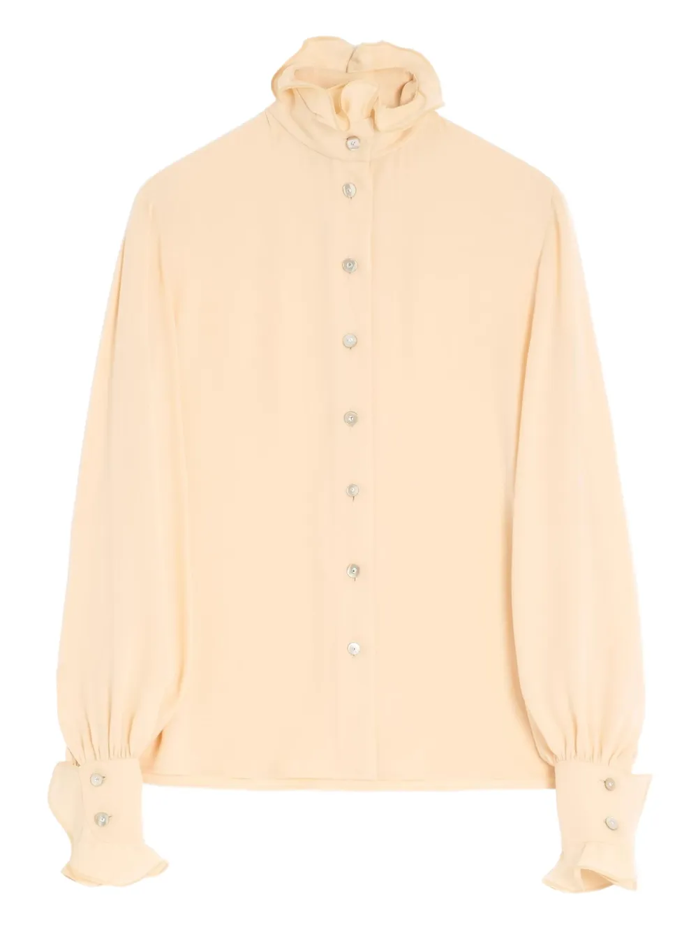 Valentino Garavani ラッフルカラー ブラウス - ニュートラル Valentino Garavani ラッフルカラー ブラウス - ニュートラル