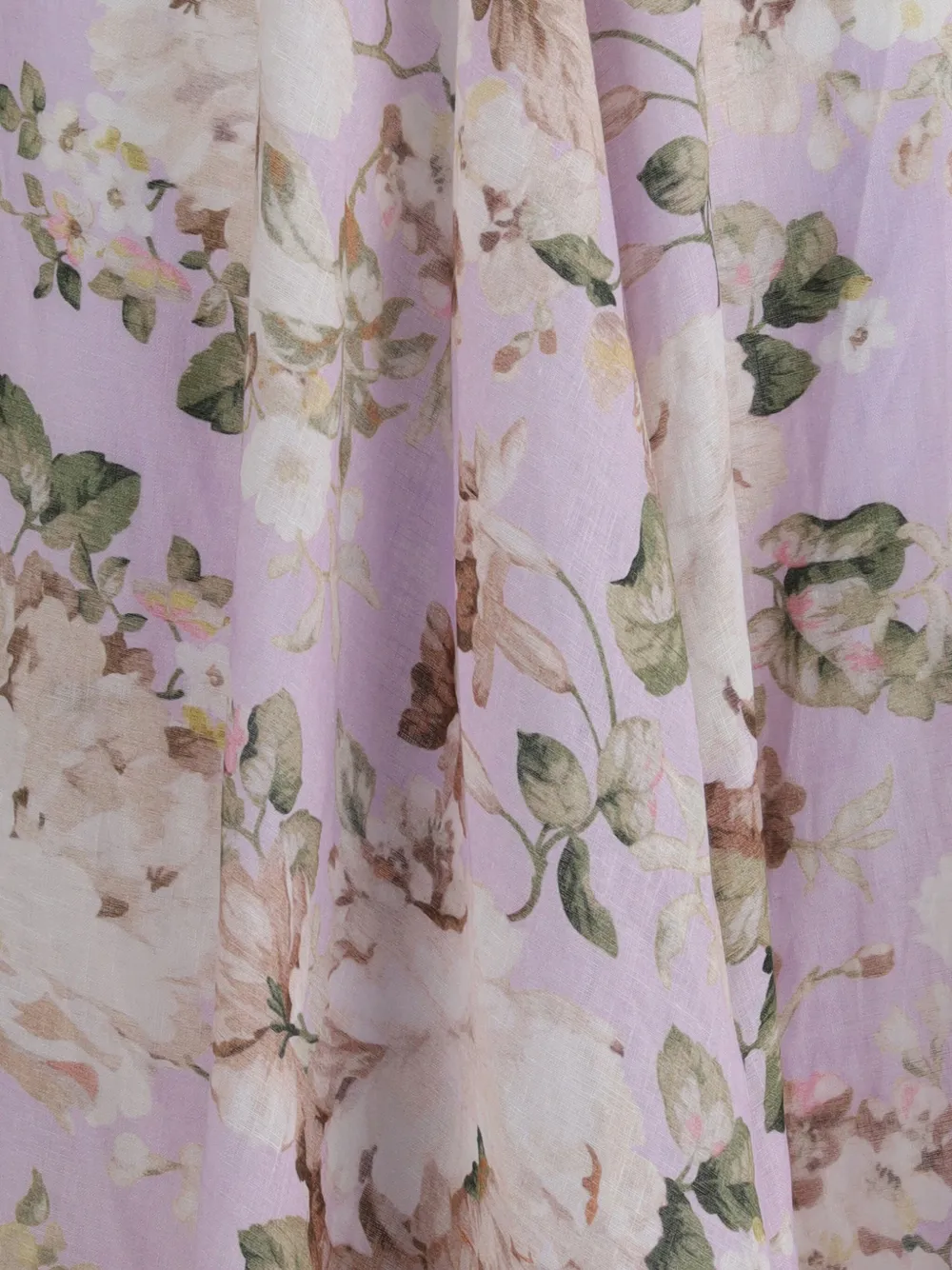 ZIMMERMANN Acacia bandeau midi-jurk met bloemenprint Paars