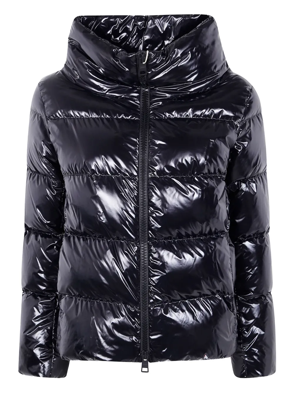Herno high-neck quilted puffer jacket Zwart