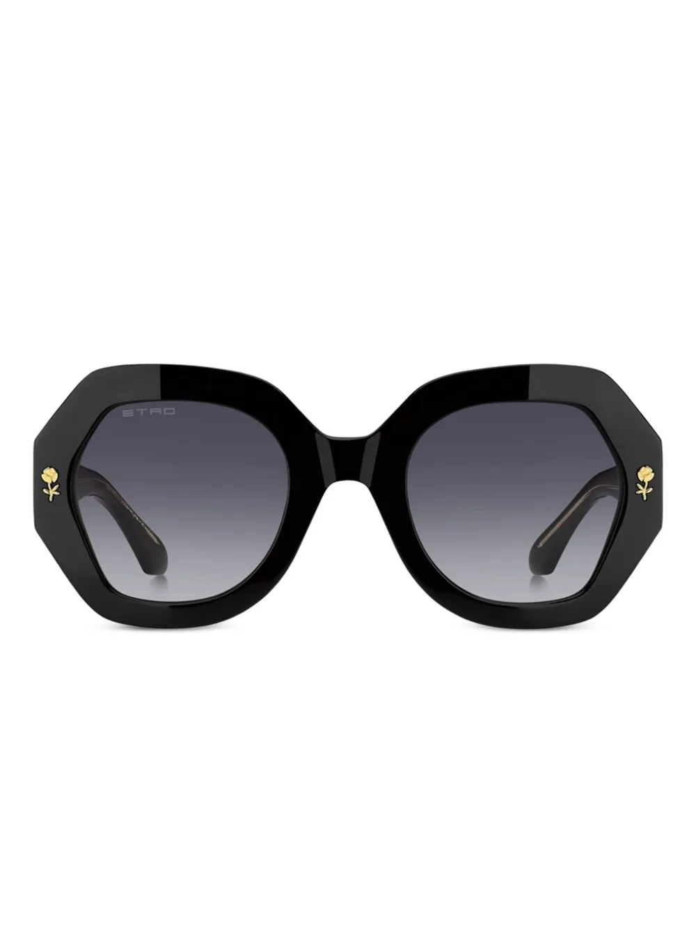 ETRO geometric-frame sunglasses Zwart