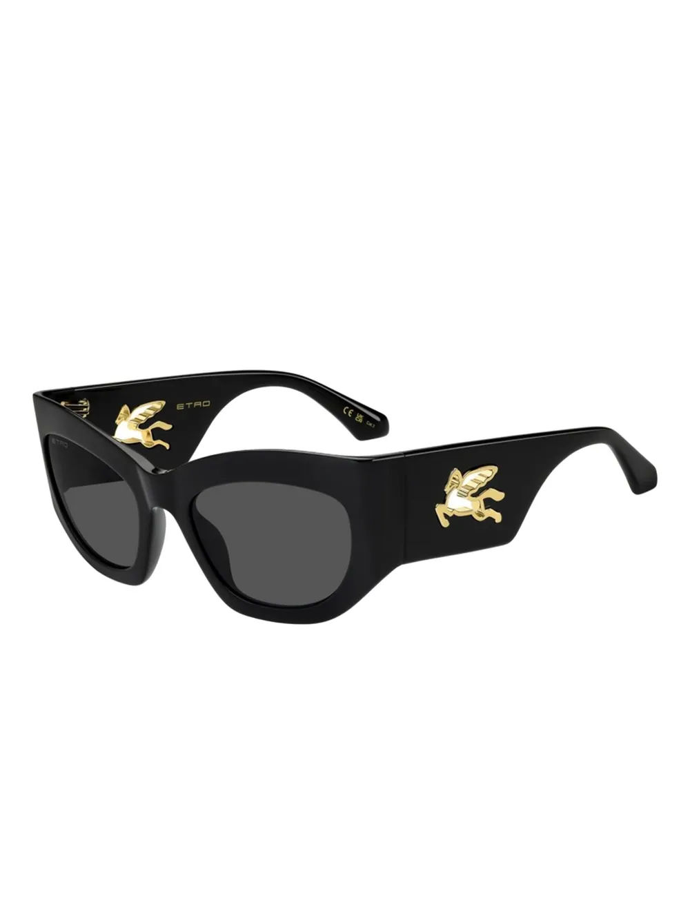 ETRO geometric-frame sunglasses Zwart