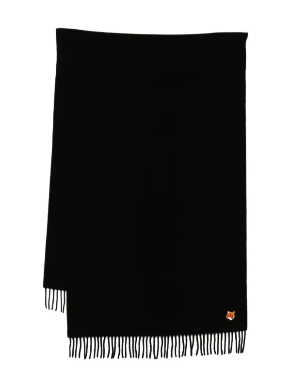 Maison Kitsuné ロゴ スカーフ | ブラック | FARFETCH JP Maison Kitsuné ロゴ スカーフ | ブラック | FARFETCH JP