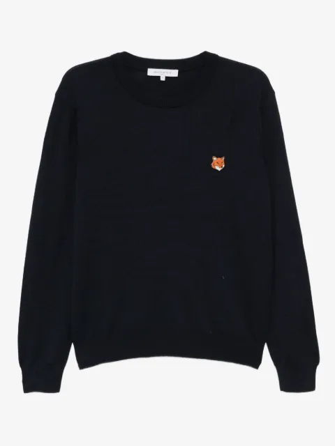 Maison Kitsuné bold fox head patch sweater