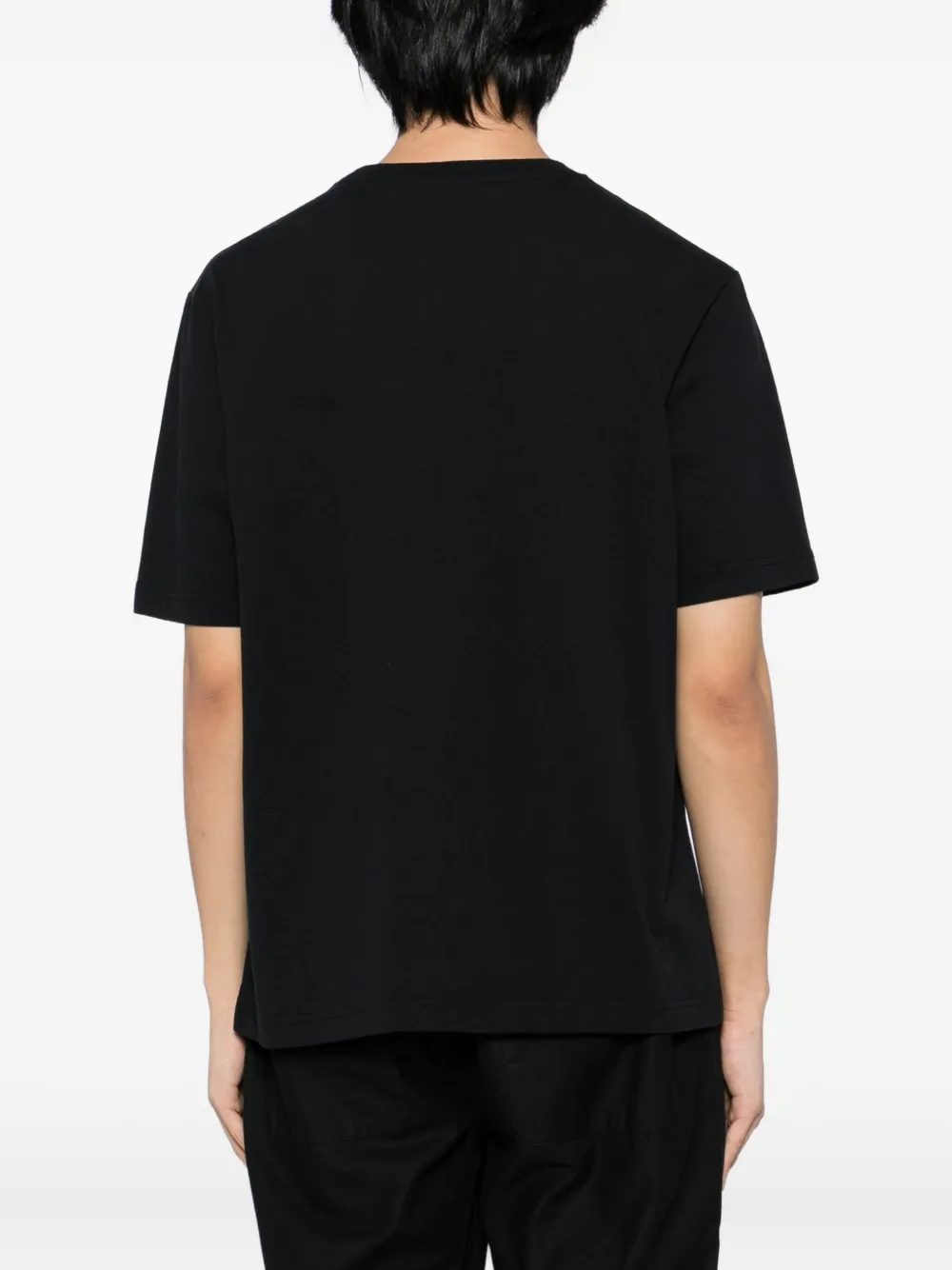 Maison Kitsuné T-shirt met borduurwerk Zwart