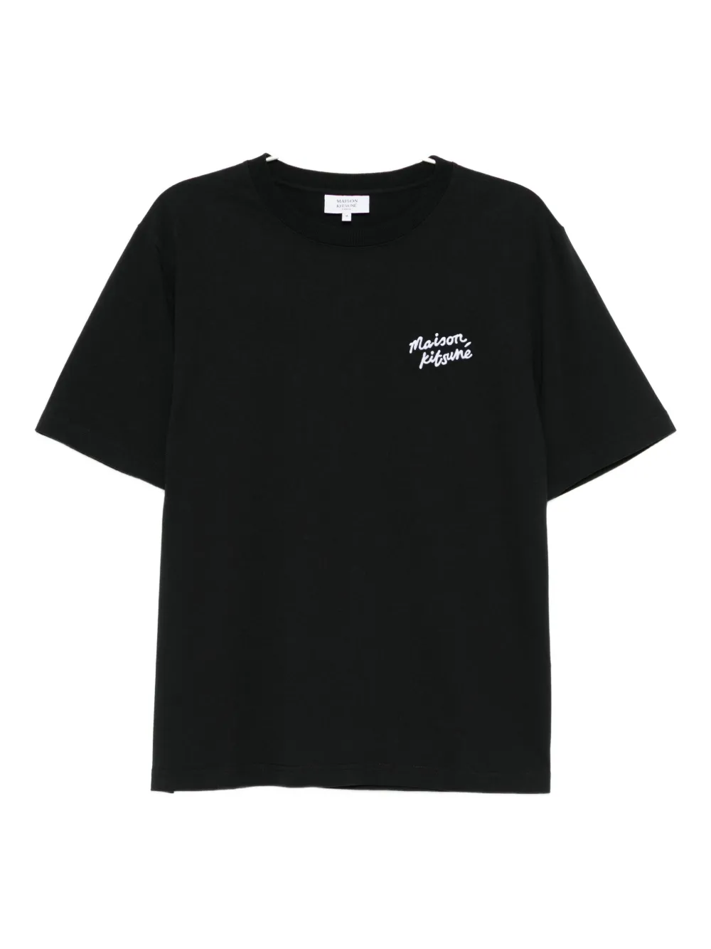 Maison Kitsuné Maison Kitsune Handwriting T Shirt Black In Black
