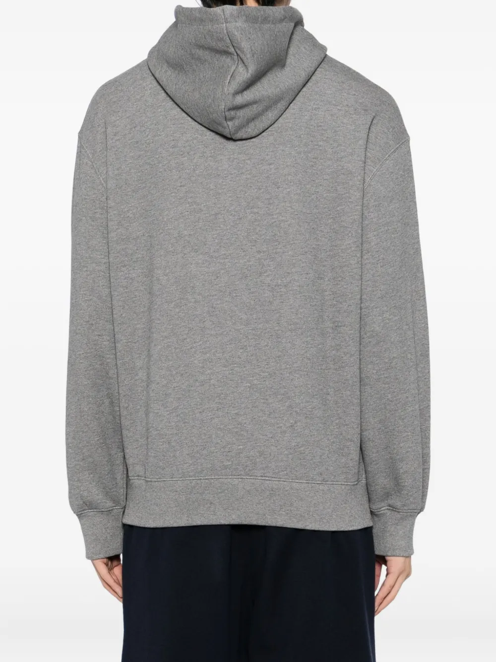Maison Kitsuné Hoodie met vossenkop-patch Grijs