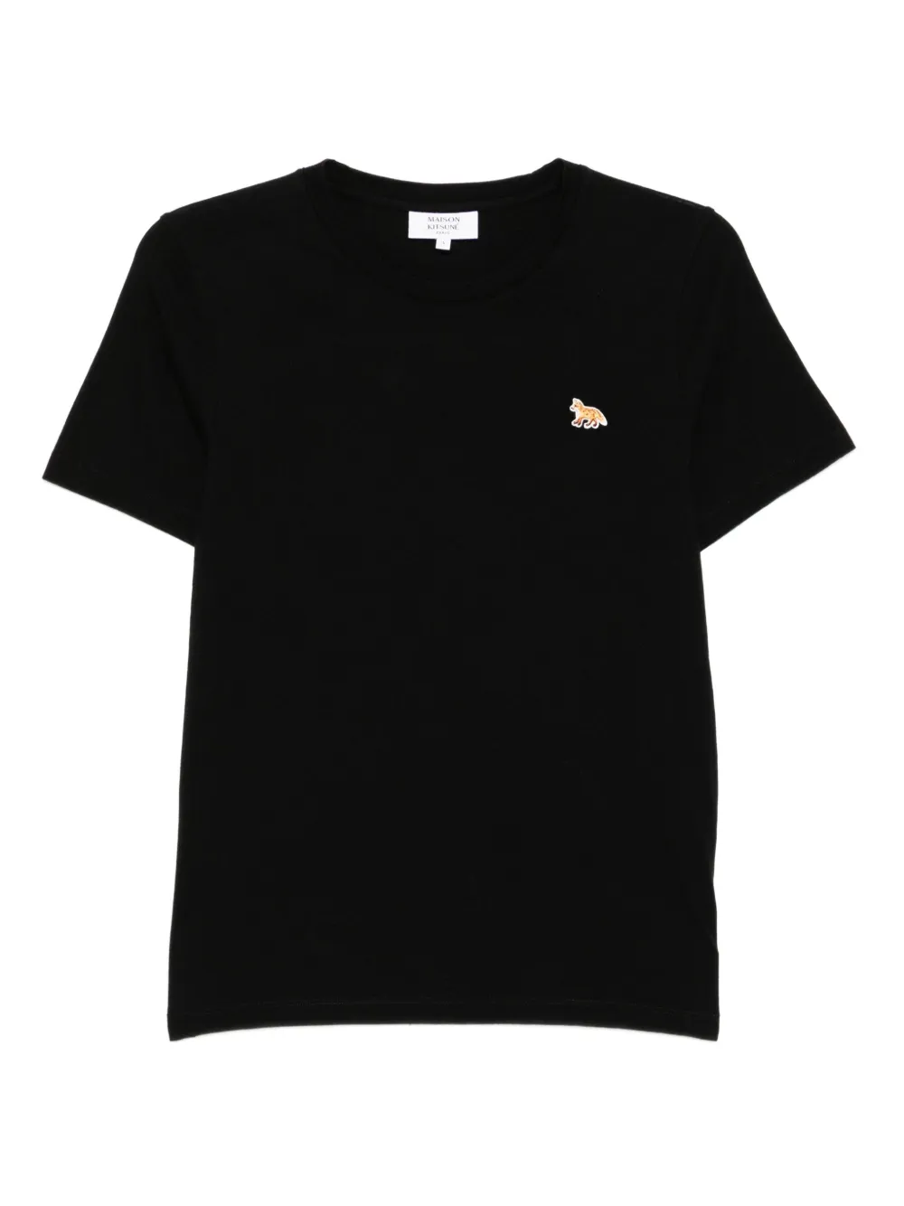 Maison Kitsuné embroidered-logo t-shirt | Black | Image 1