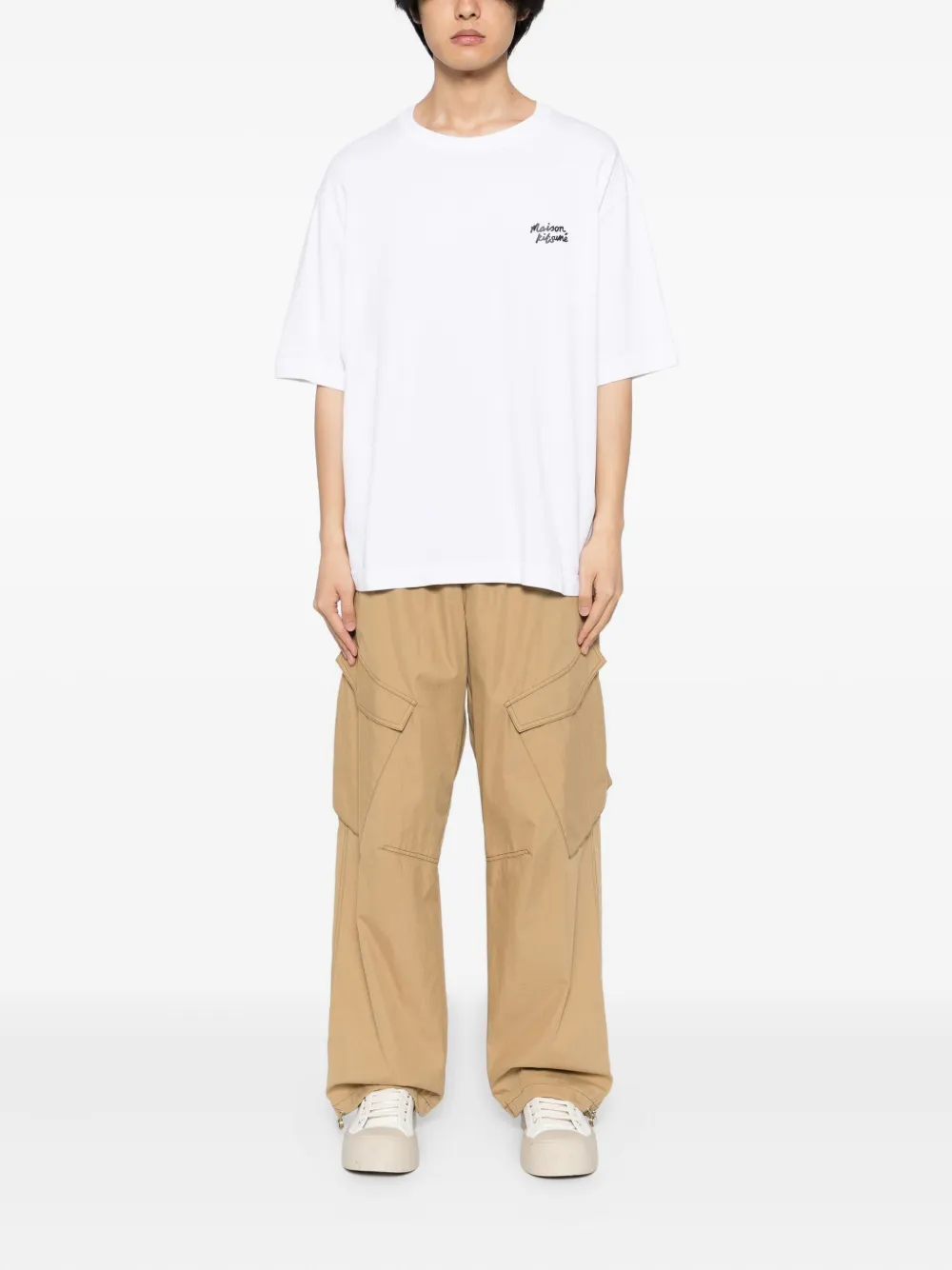 Maison Kitsuné Handwriting Comfort T-shirt - Wit