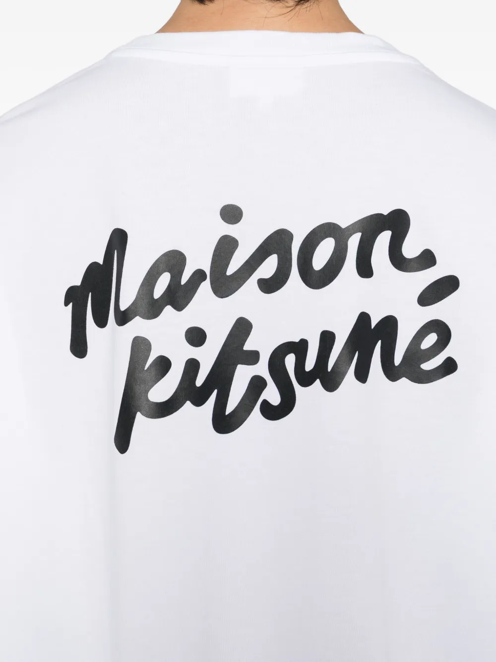 Maison Kitsuné Handwriting Comfort T-shirt Wit