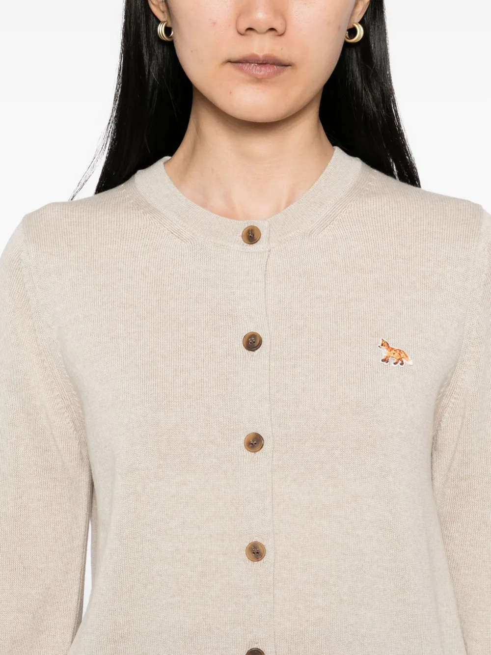 Maison Kitsuné Baby Fox Patch vest Beige