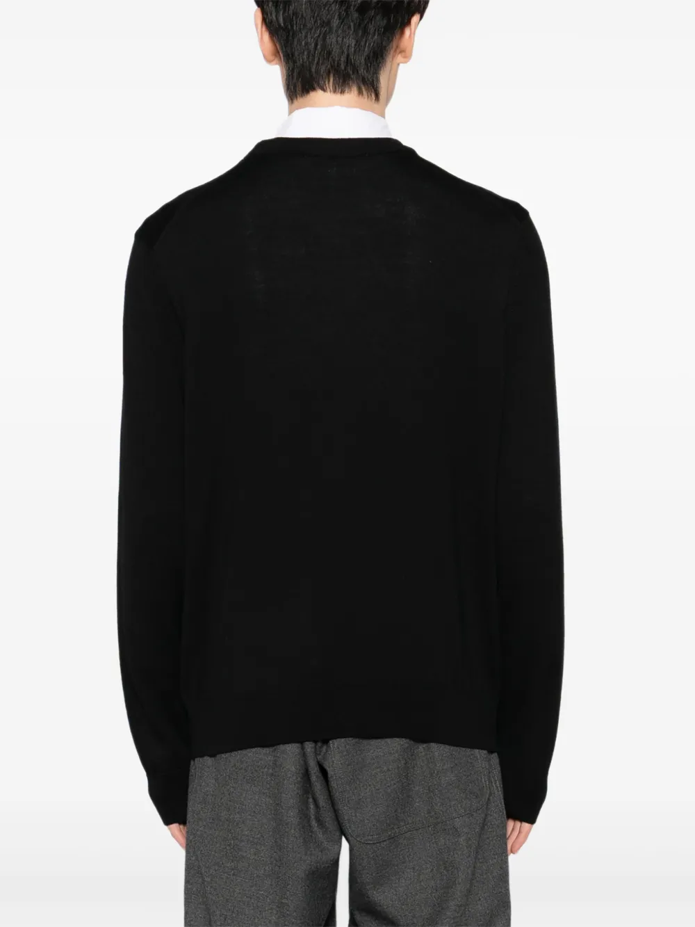 Maison Kitsuné Fox Head Patch Regular Sweatshirt In Black