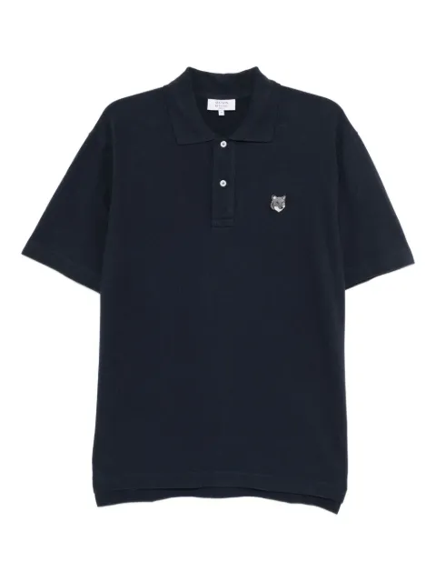 Maison Kitsuné embroidered logo polo shirt