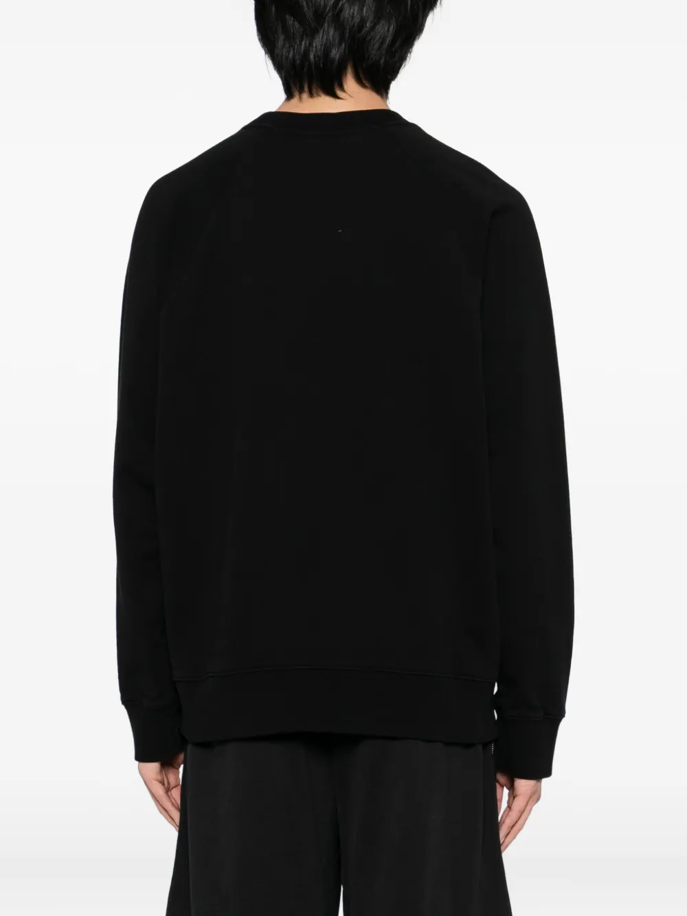 Maison Kitsuné Sweater met vossenkop-patch Zwart