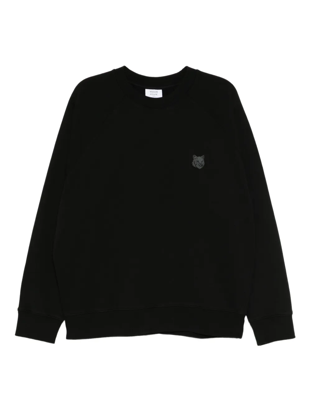 Maison Kitsuné フォックスパッチ スウェットシャツ - ブラック Maison Kitsuné フォックスパッチ スウェットシャツ - ブラック