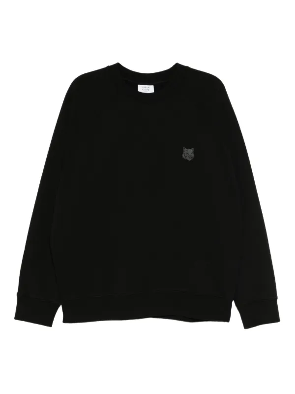 Maison Kitsuné フォックスパッチ スウェットシャツ | ブラック 