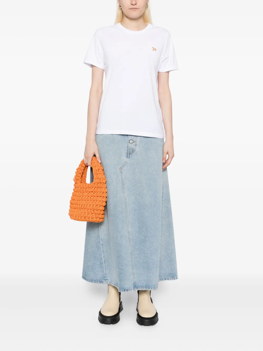 Maison Kitsuné fox-embroidered T-shirt | T-Shirts & Jersey Shirts | Image 2