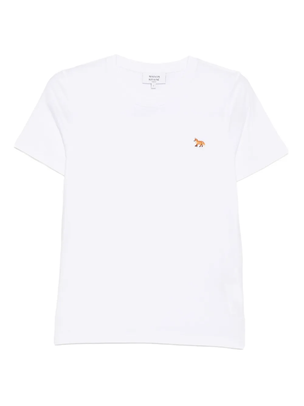 Maison Kitsuné fox-embroidered T-shirt | White | Image 1