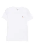 Maison Kitsuné fox-embroidered T-shirt - White