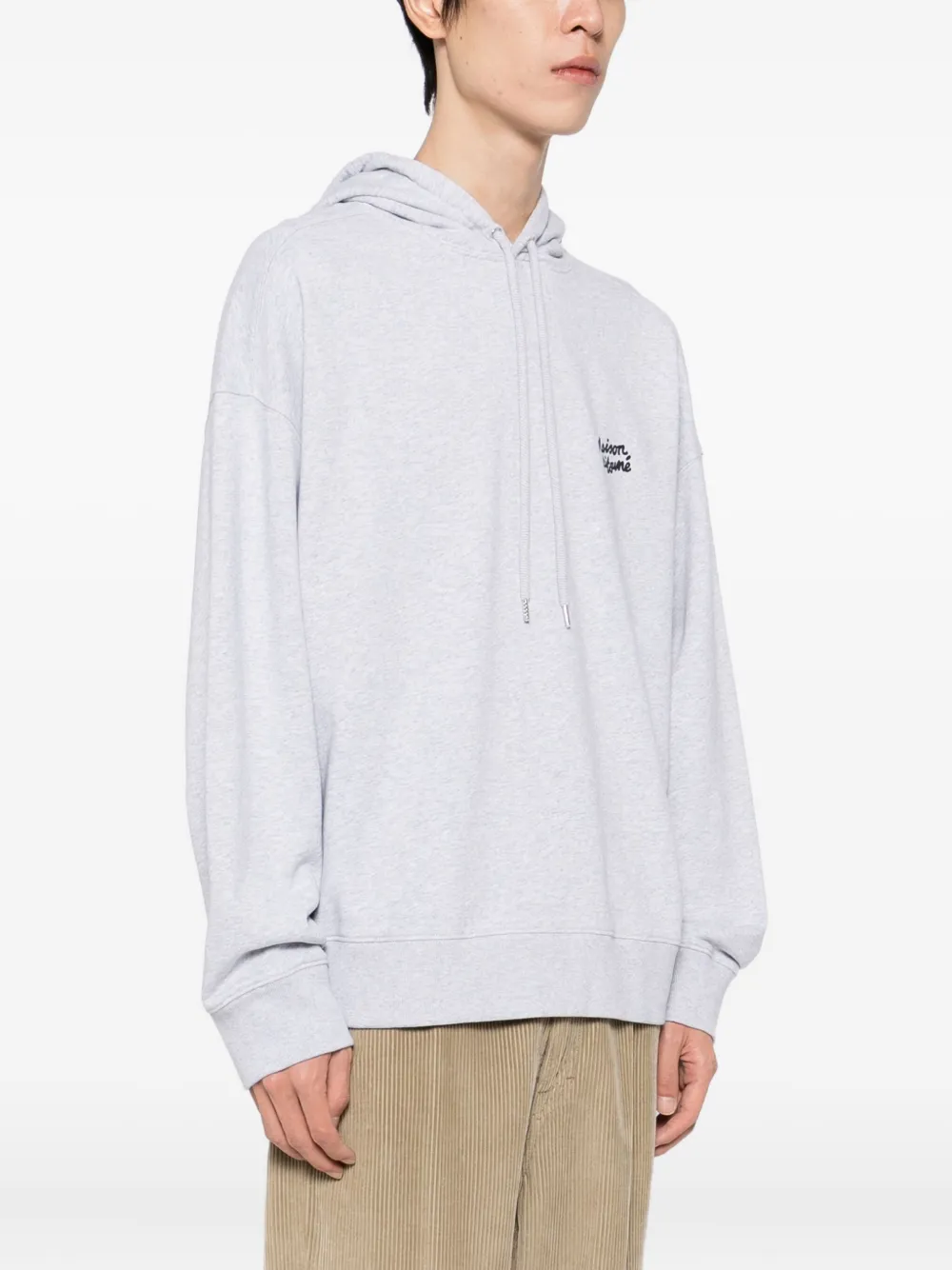 Maison Kitsuné Hoodie met logoprint Grijs