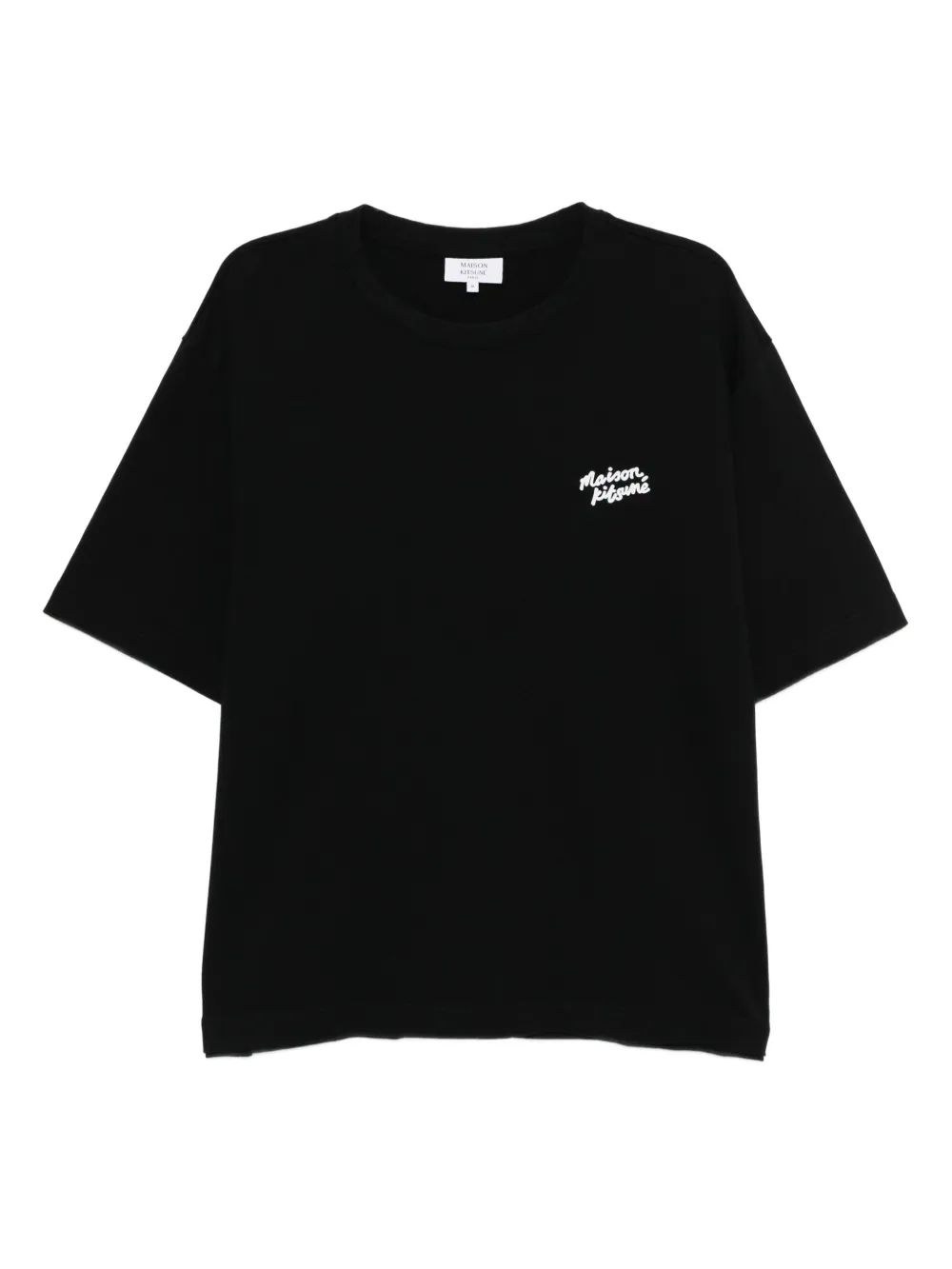 Maison Kitsuné T-shirt met print Zwart