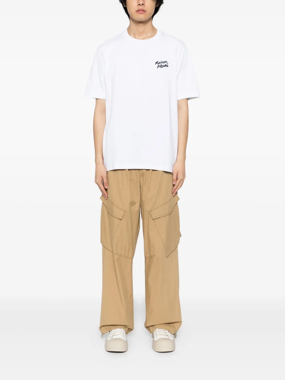 Maison Kitsuné Handwriting Comfort T-shirt - Wit
