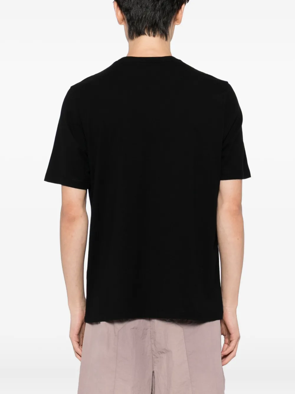 Maison Kitsuné T-shirt met geborduurd logo Zwart