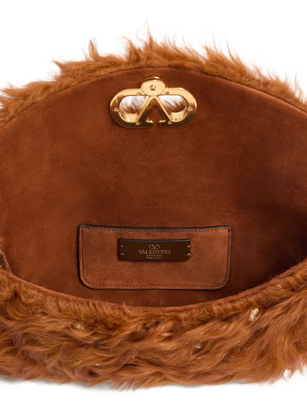 Valentino Vain Soft Small Shoulder Bag In Brown