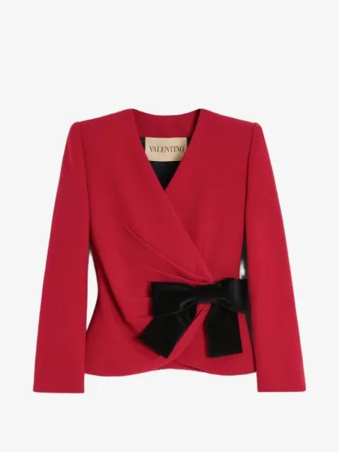 Valentino Garavani blazer con detalle de moño