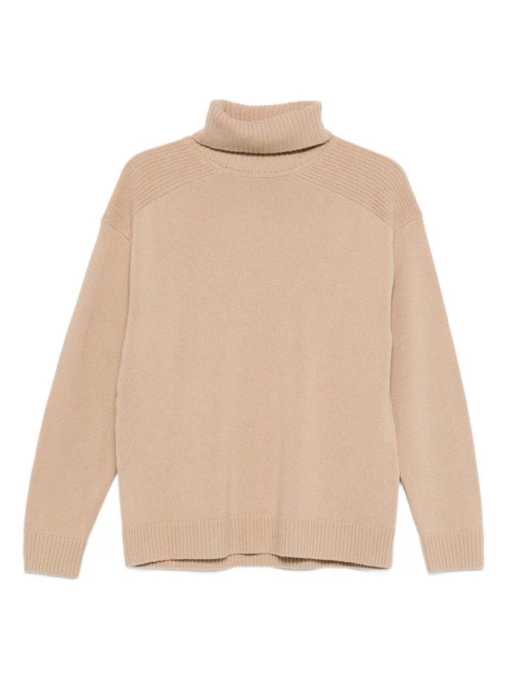 Seventy roll-neck wool sweater Beige