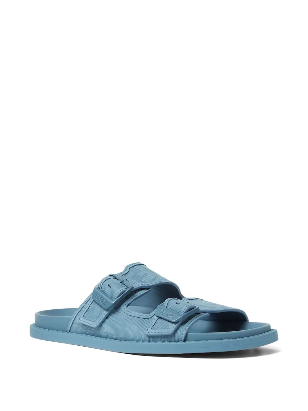 FENDI Sandalen met dubbele gesp en FF-patroon - Blauw