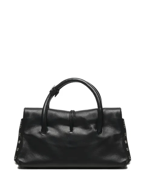 Zanellato small Dotta Centauro leather-buckle studded tote bag