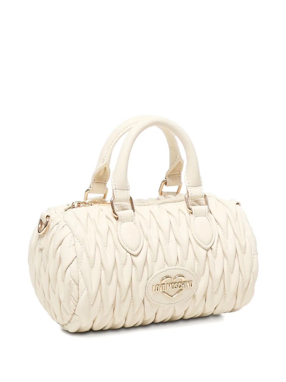 Love Moschino Matelassé shopper Beige