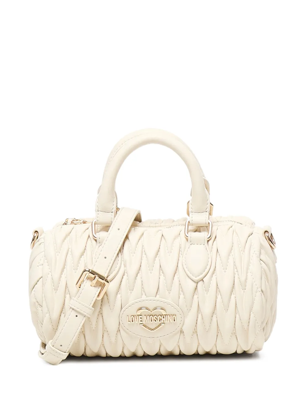 Love Moschino Matelassé shopper Beige