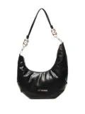 Love Moschino chain-detail crescent shoulder bag - Black
