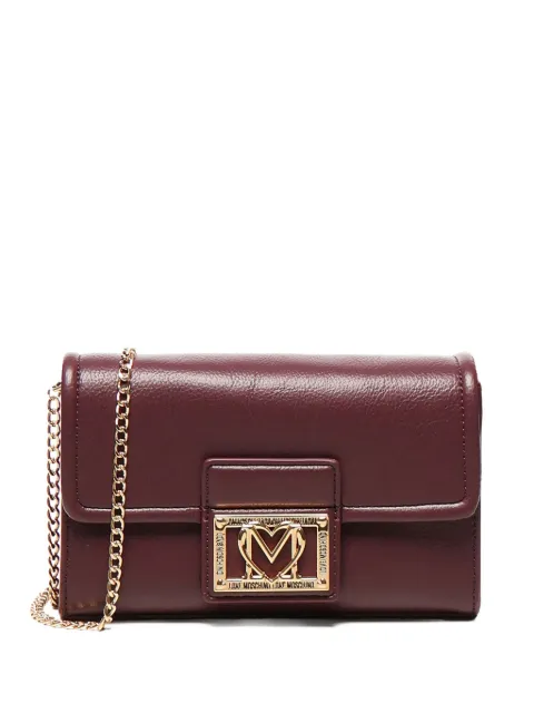 Love Moschino logo-plaque shoulder bag