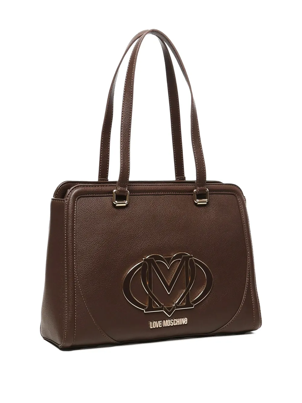Love Moschino Heuptas met logoplakkaat Bruin