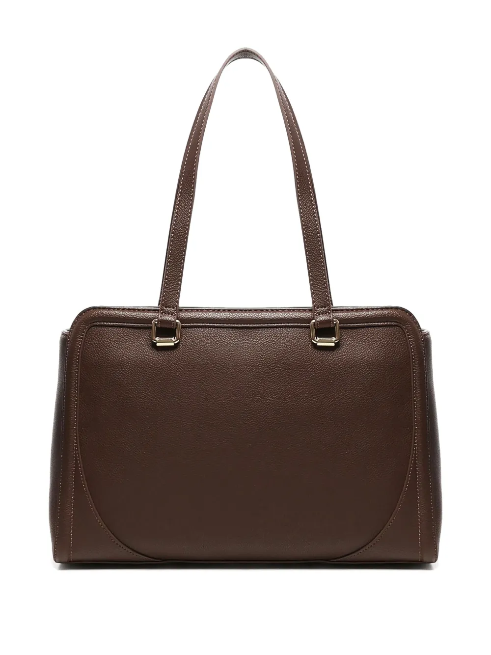 Love Moschino logo-plaque tote bag - Bruin