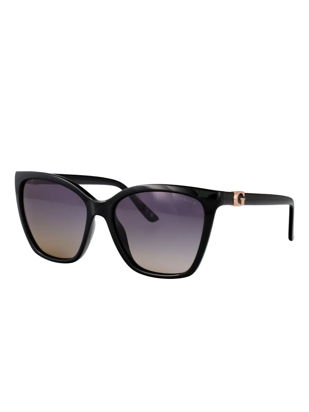 GUESS EYEWEAR logo-detail cat-eye sunglasses - Zwart