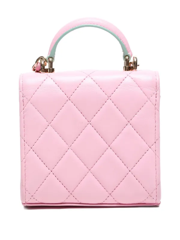 CHANEL ピンク キルティング mini バッグ