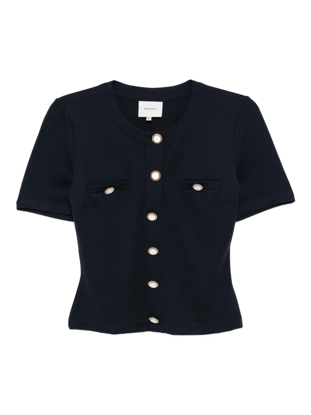 Reformation Ellen top Blauw