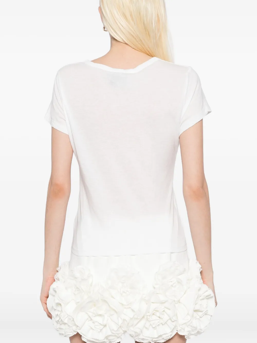 Reformation Max Slim Tee In White