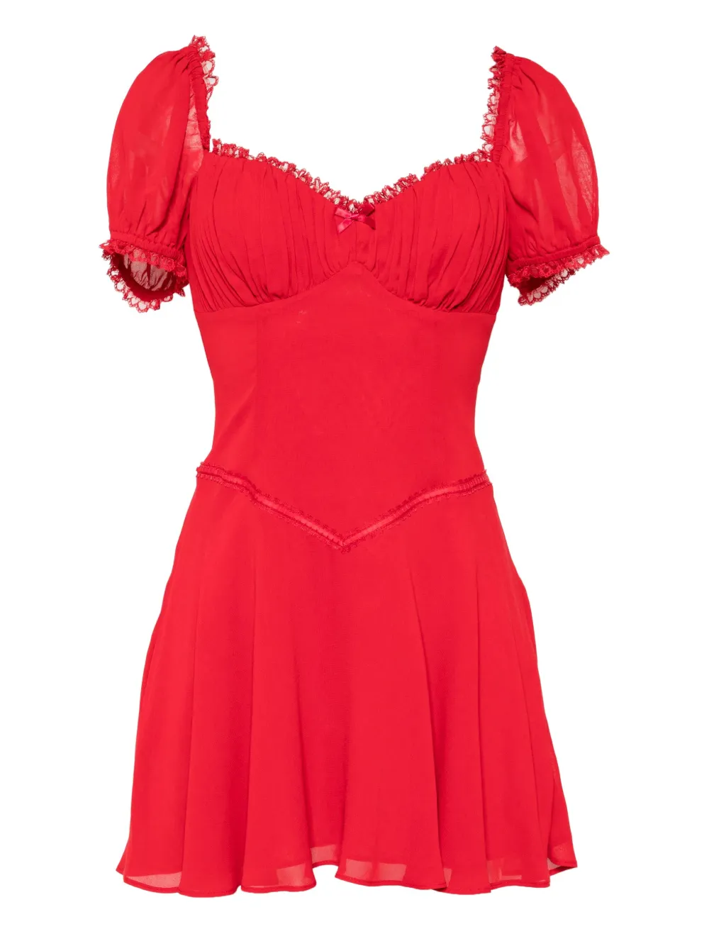 Reformation vestido Ondine | rojo | Image 1