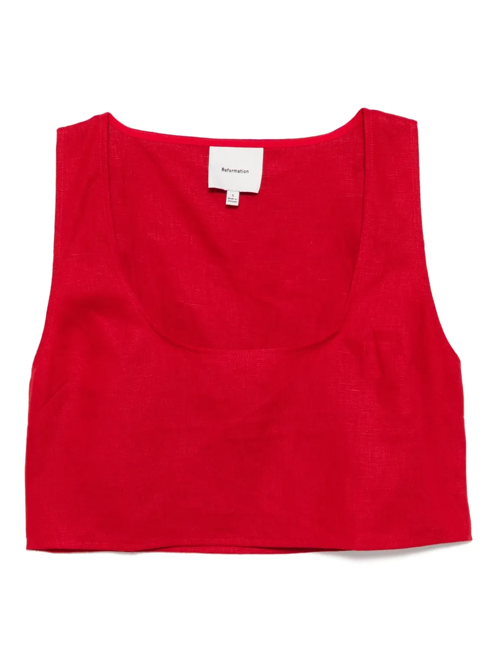 Reformation Kylie リネントップ - レッド Reformation Kylie リネントップ - レッド