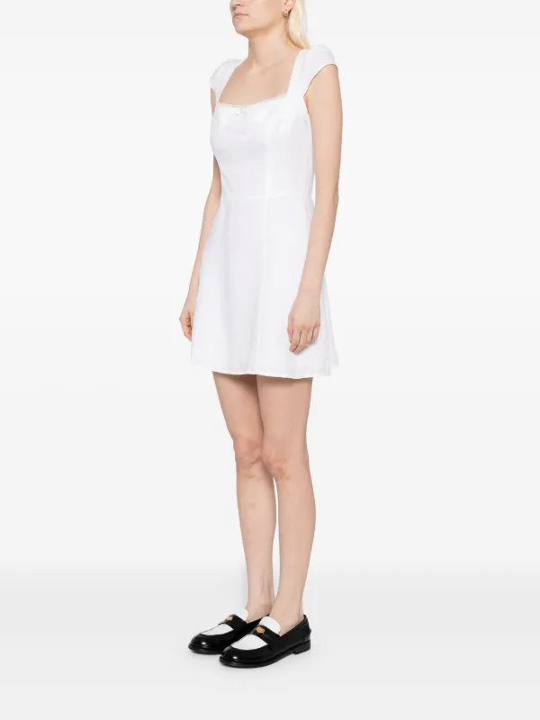 Reformation Loula Linen Dress | White | FARFETCH