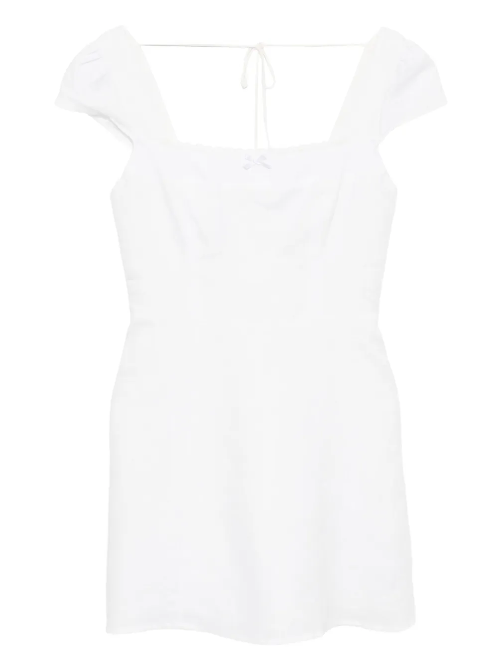 Reformation Loula Linen Dress In White