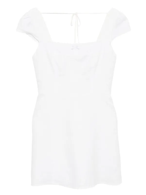 Reformation Loula Linen Dress | White | FARFETCH